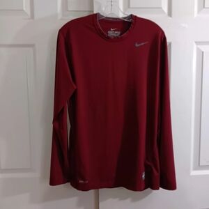 Nike Men's Large Pro Combat Dri-Fit Fitted Long Sleeve Top Activewear